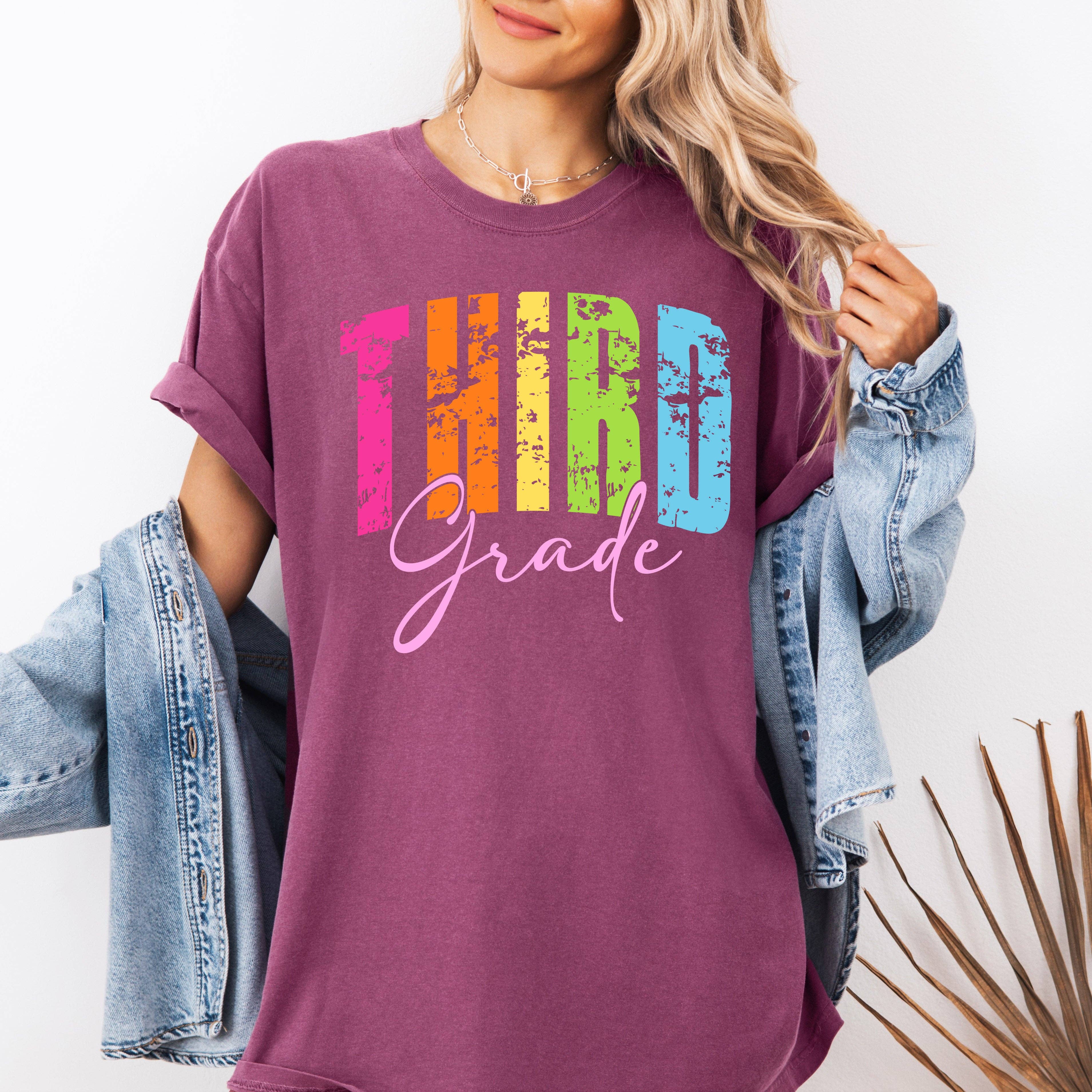 Third Grade, Retro, Teacher, Back To School Cute T-Shirt