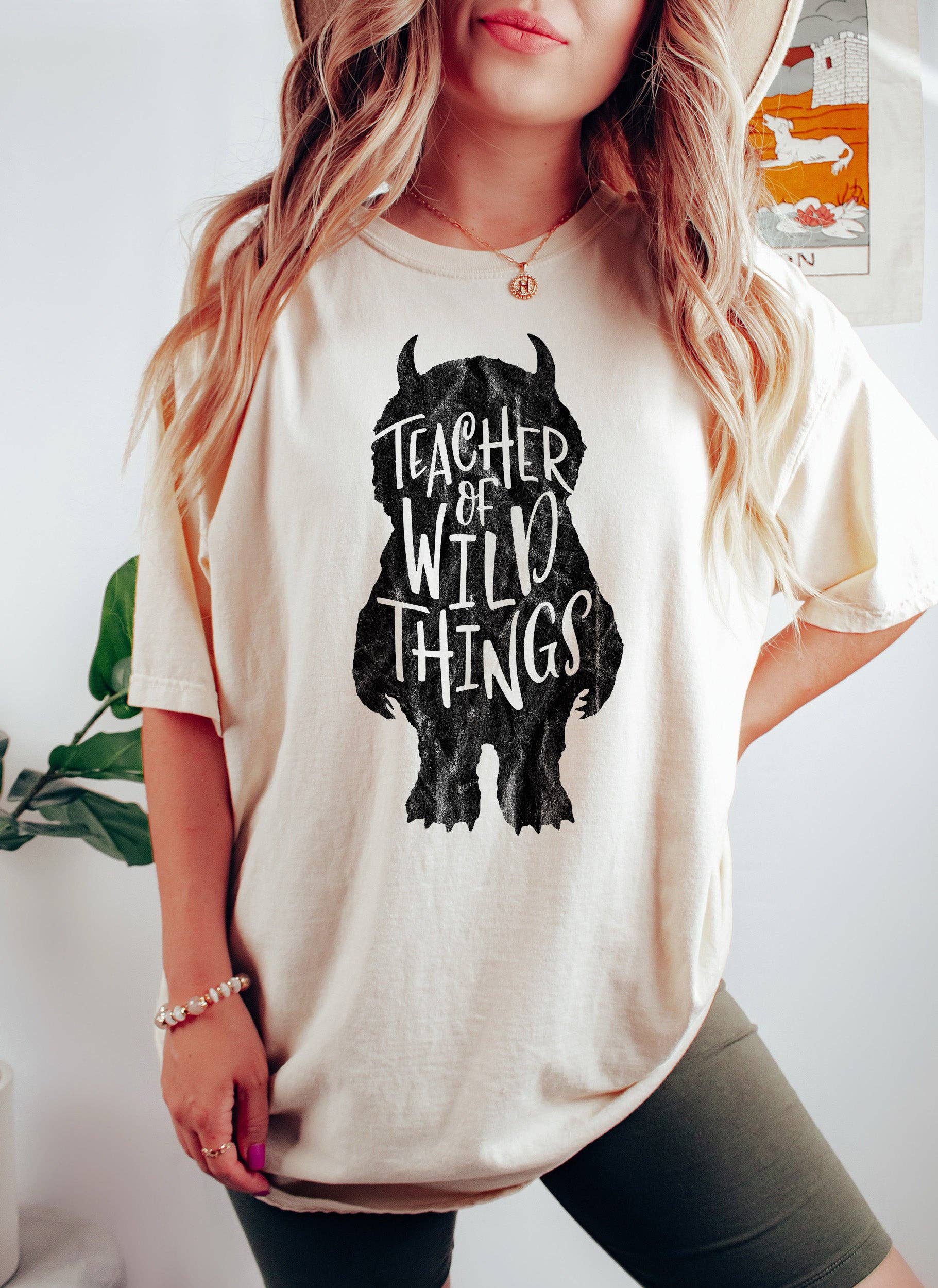 Teacher of Wild Things Funny Teacher Bk T-Shirt