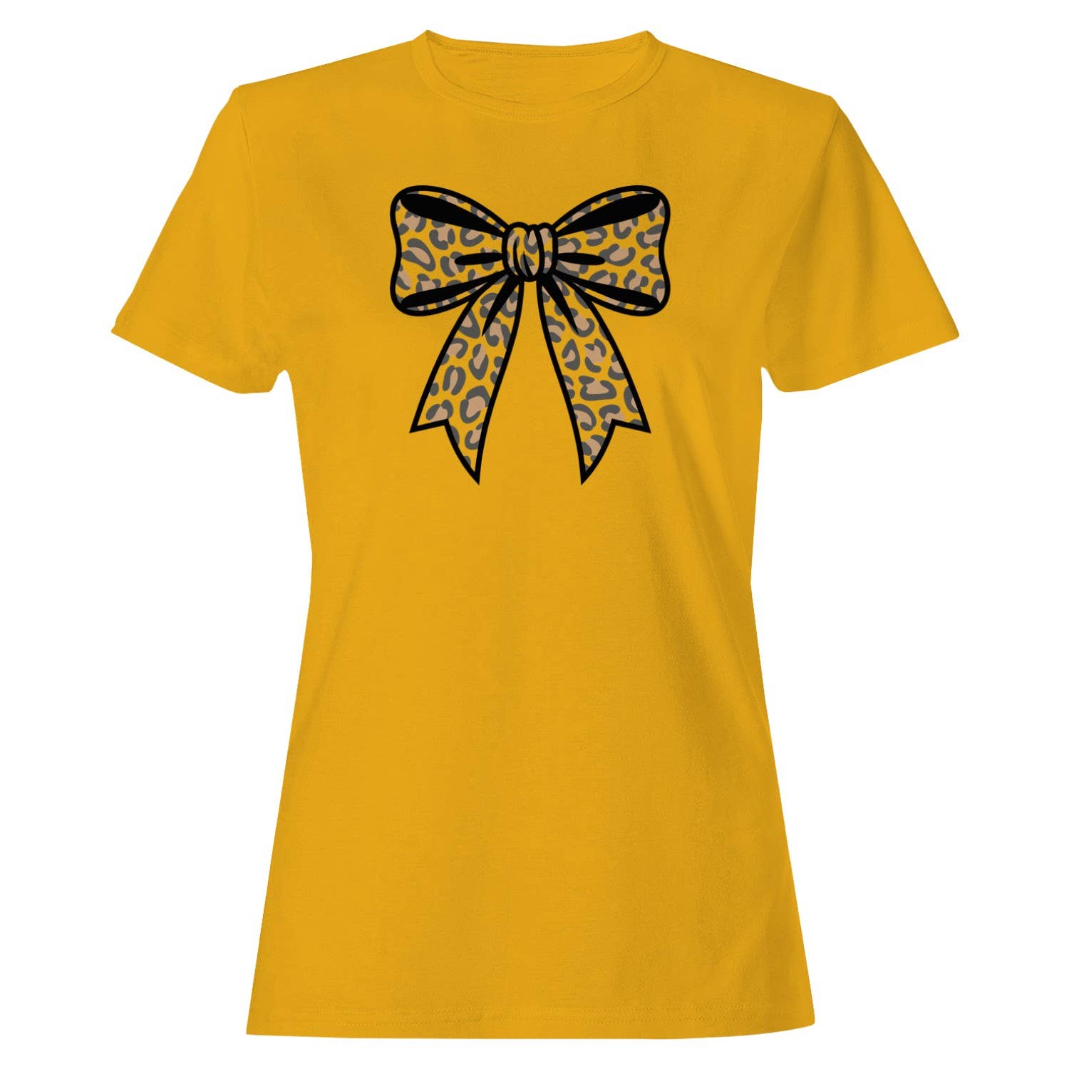 Leopard Print Bow Women's T-Shirt