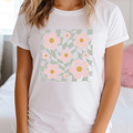 Checkered Spring Florals Tee