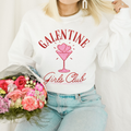 Galentine Girls Club Valentines Graphic Crewneck