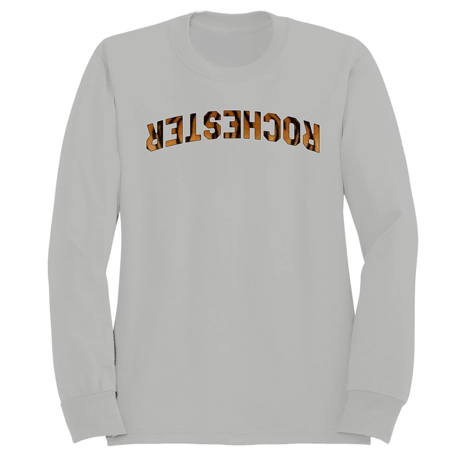Rochester Tiger Print Arch Design Men's Sweatshirt