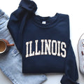 Illinois Football Sports Game Day Touchdown State Sweatshirt