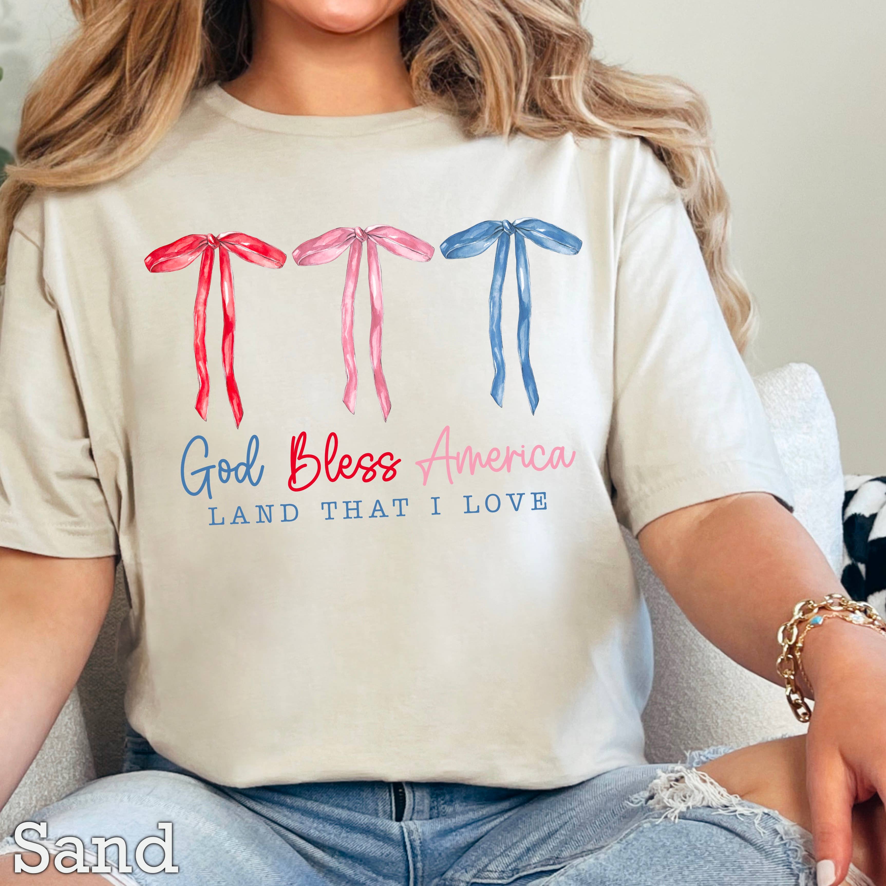 God Bless America Shirt | July 4th Graphic Tee | Gildan