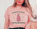 All of My Systems Are Nervous - Funny Bunny T-Shirt