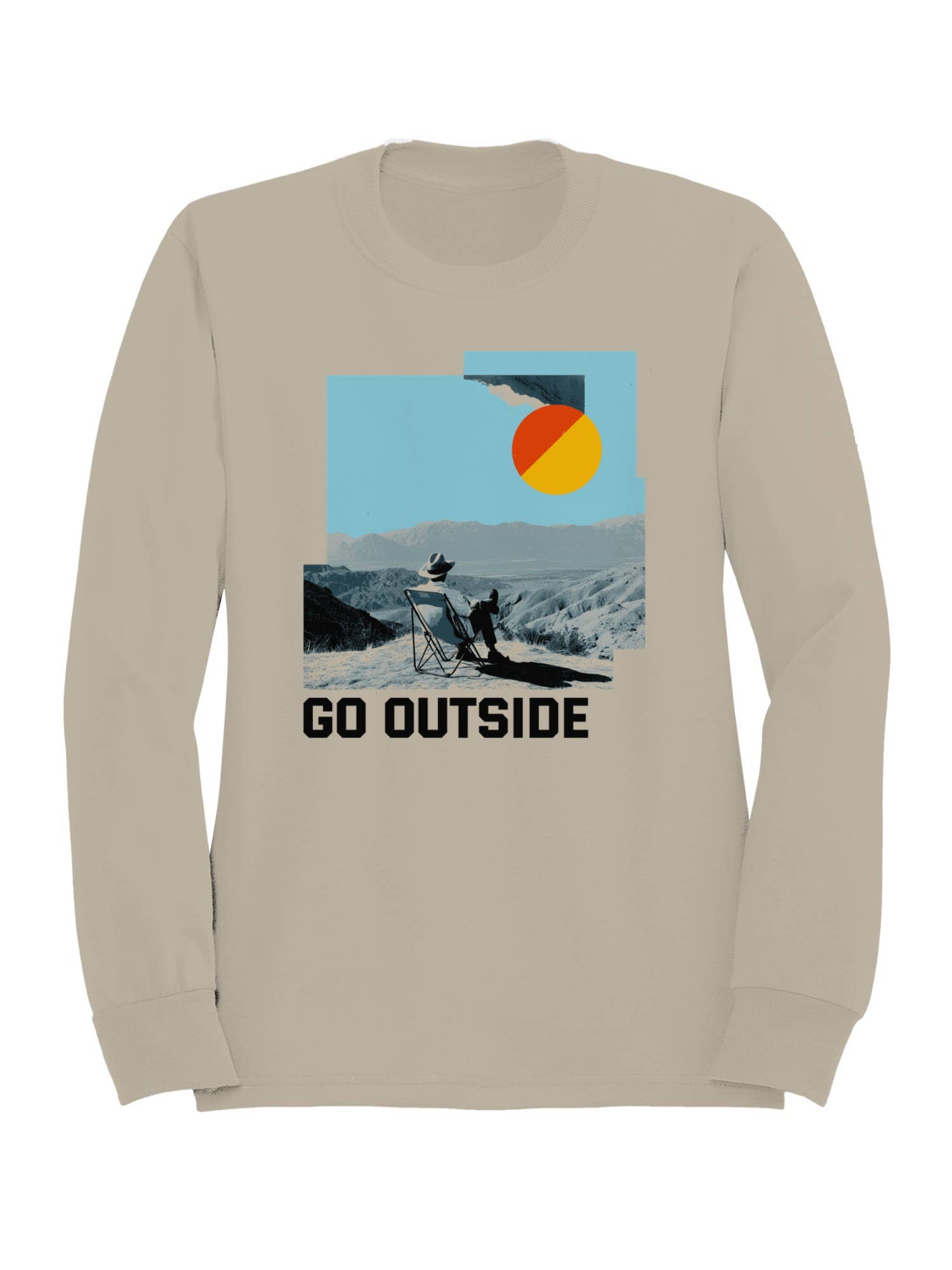 Retro Adventure: Go Outside Men's Sweatshirt