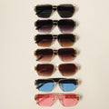 Women's Aviator Gold Framed Sunglasses