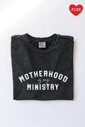 Motherhood Is My Ministry Plus Mineral Graphic Top