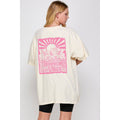 Tropical Vibes Vintage   Graphic  Oversized Tee