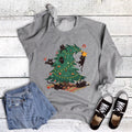 Cute Christmas Tree with Cats Sweatshirt