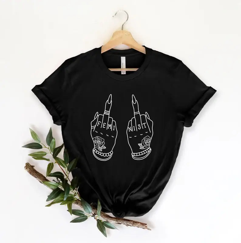 Feminist Middle Finger T-Shirt