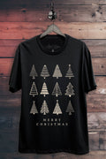 Merry Christmas Tree Graphic Top