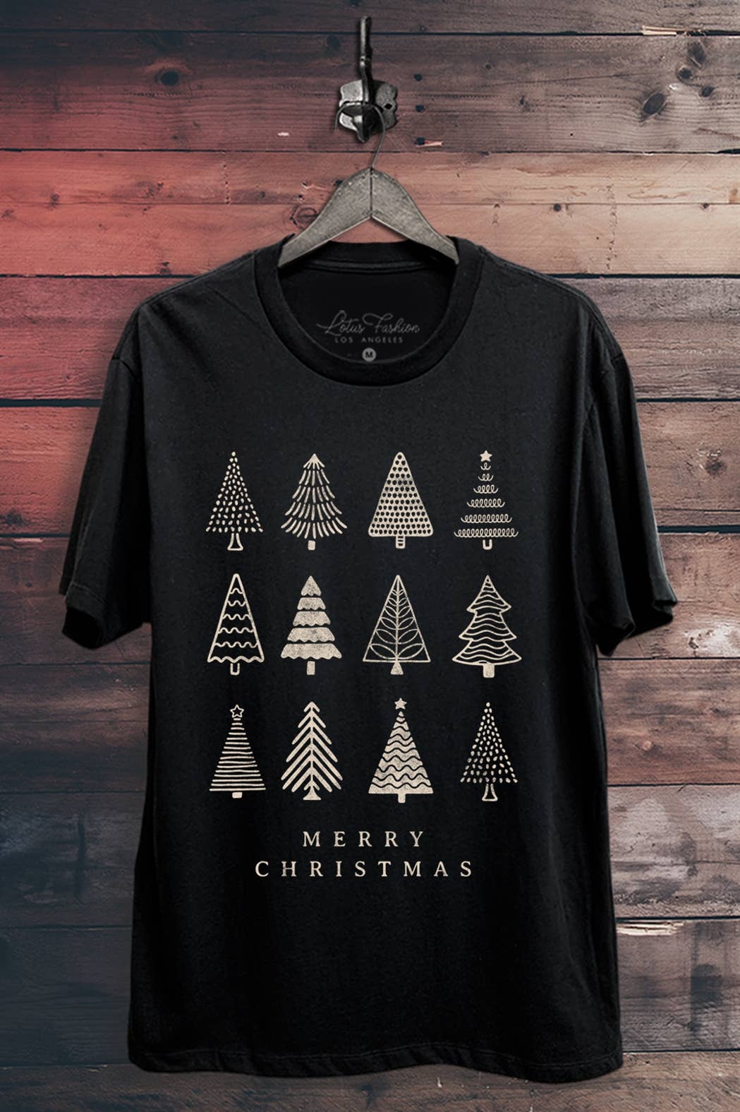 Merry Christmas Tree Graphic Top