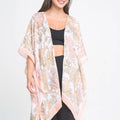 Pastel Floral Printed Kimono