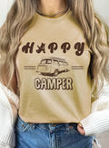 Happy Camper Camping Car Graphic Tshirts