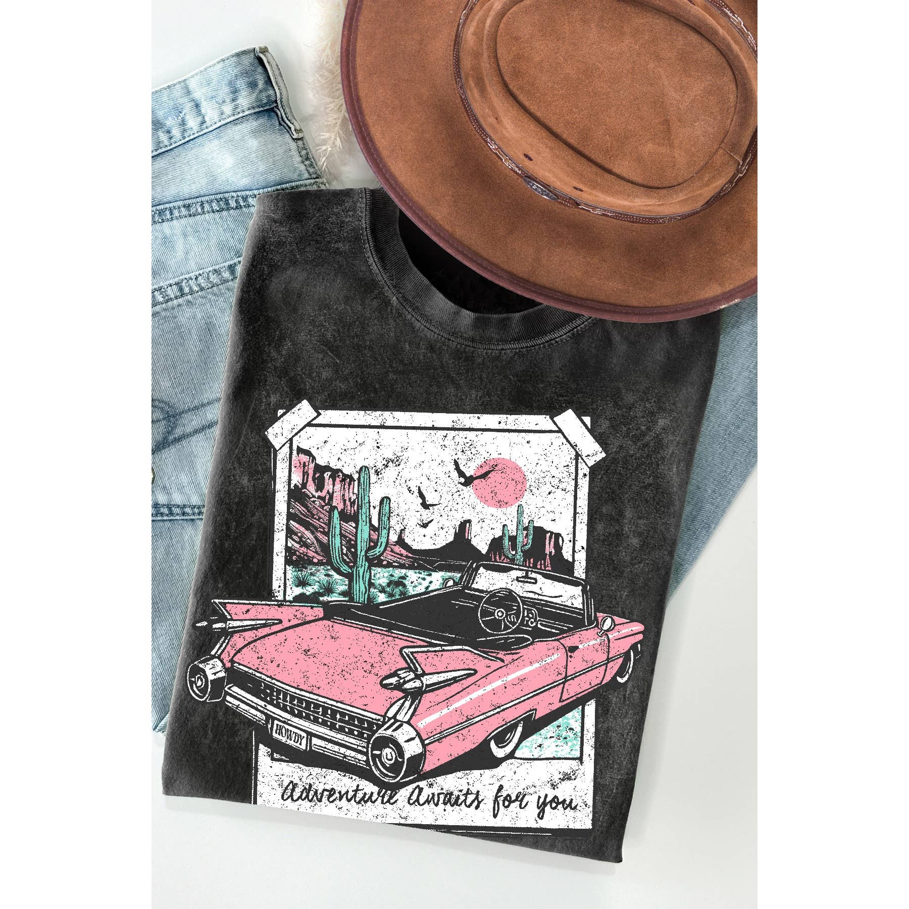 Adventure Awaits For You - Mineral Wash T Shirt