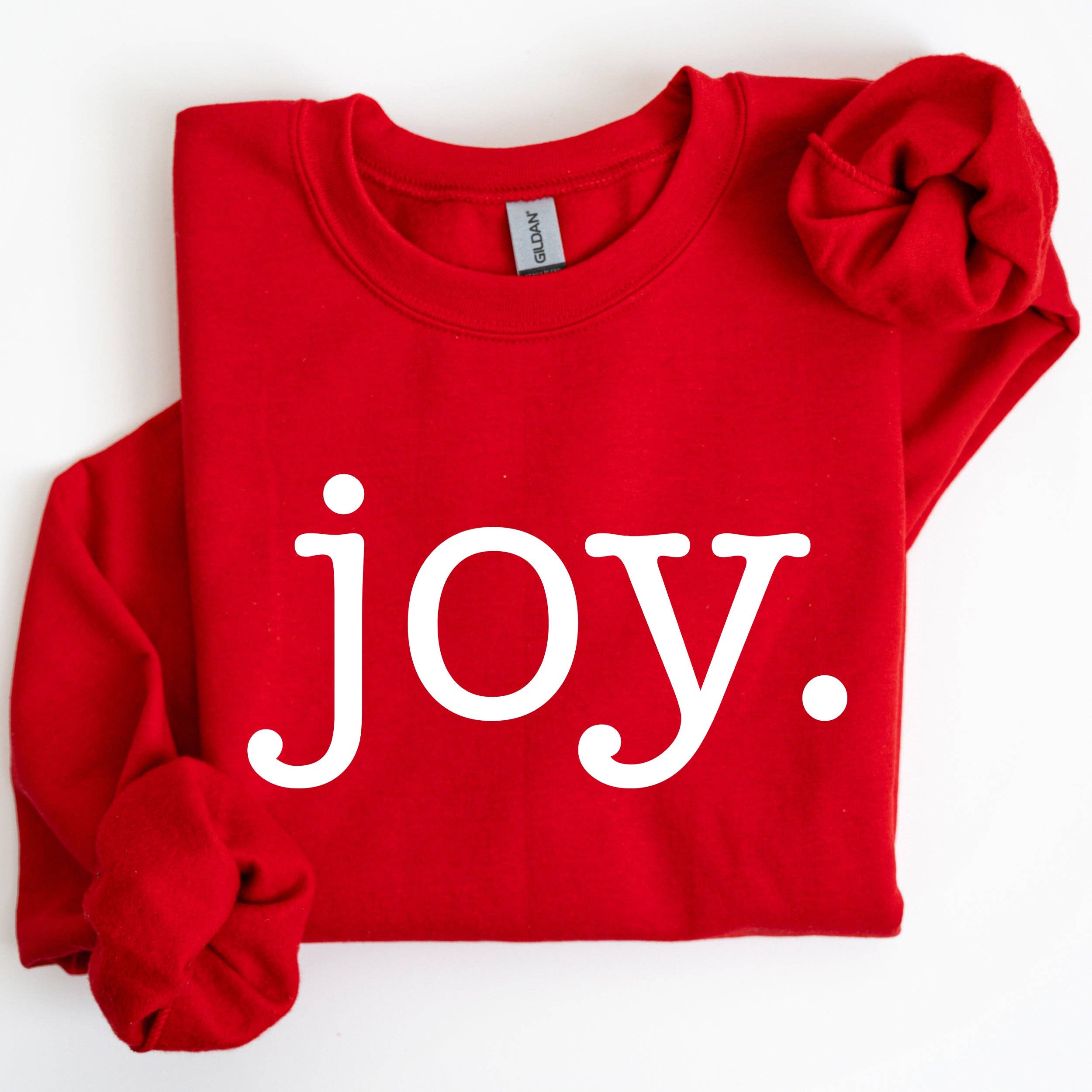 Joy, Classic Minimalist, Christmas Snow, Santa, Sweatshirt