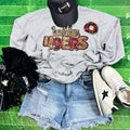 Touchdown 49ers Sequin Patch Black Crewneck