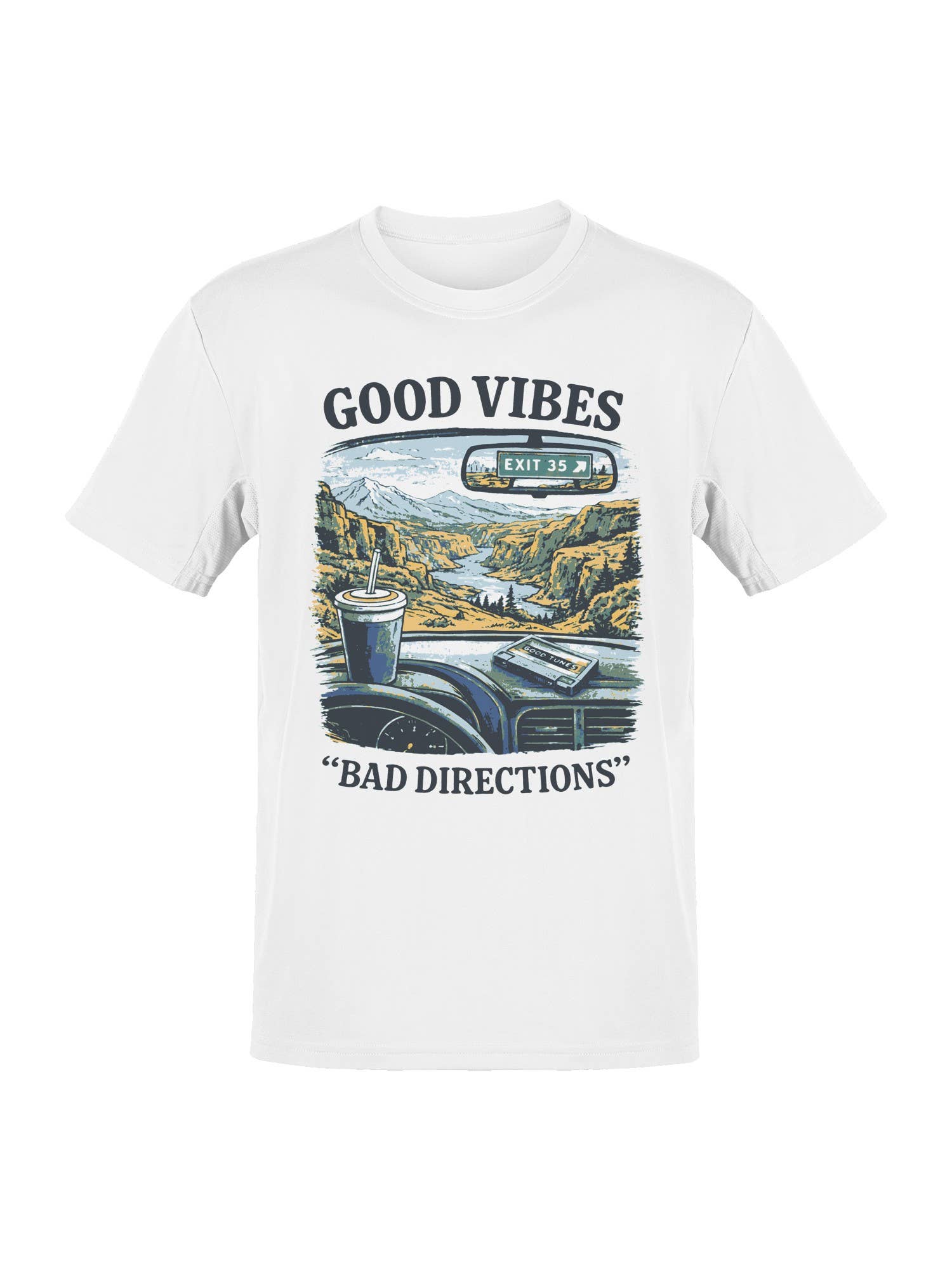 Roadtrip USA Road Trip Vibes: Exit 35 Art Men's Tee