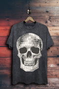 Disco Ball Skull Graphic Top