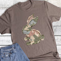 Easter Camo Bunny Faux Canvas Graphic Tee