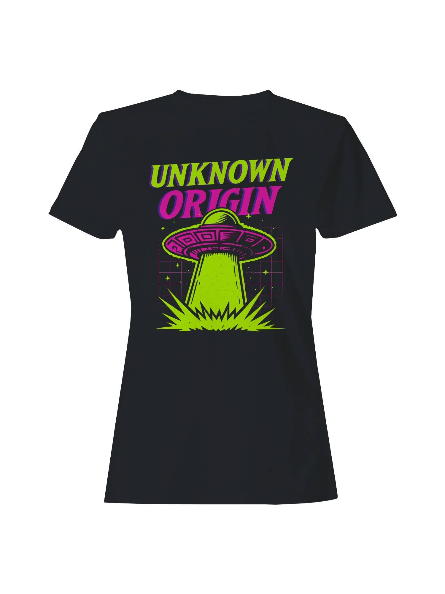 Ufo Neon Art - Unknown Origin Women's T-Shirt