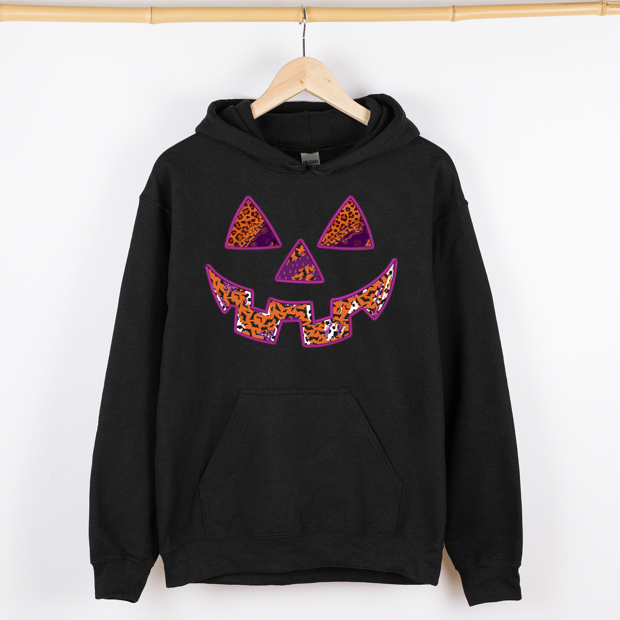 Jack-O-Lantern, Halloween, Retro, Vintage Hooded Sweatshirt