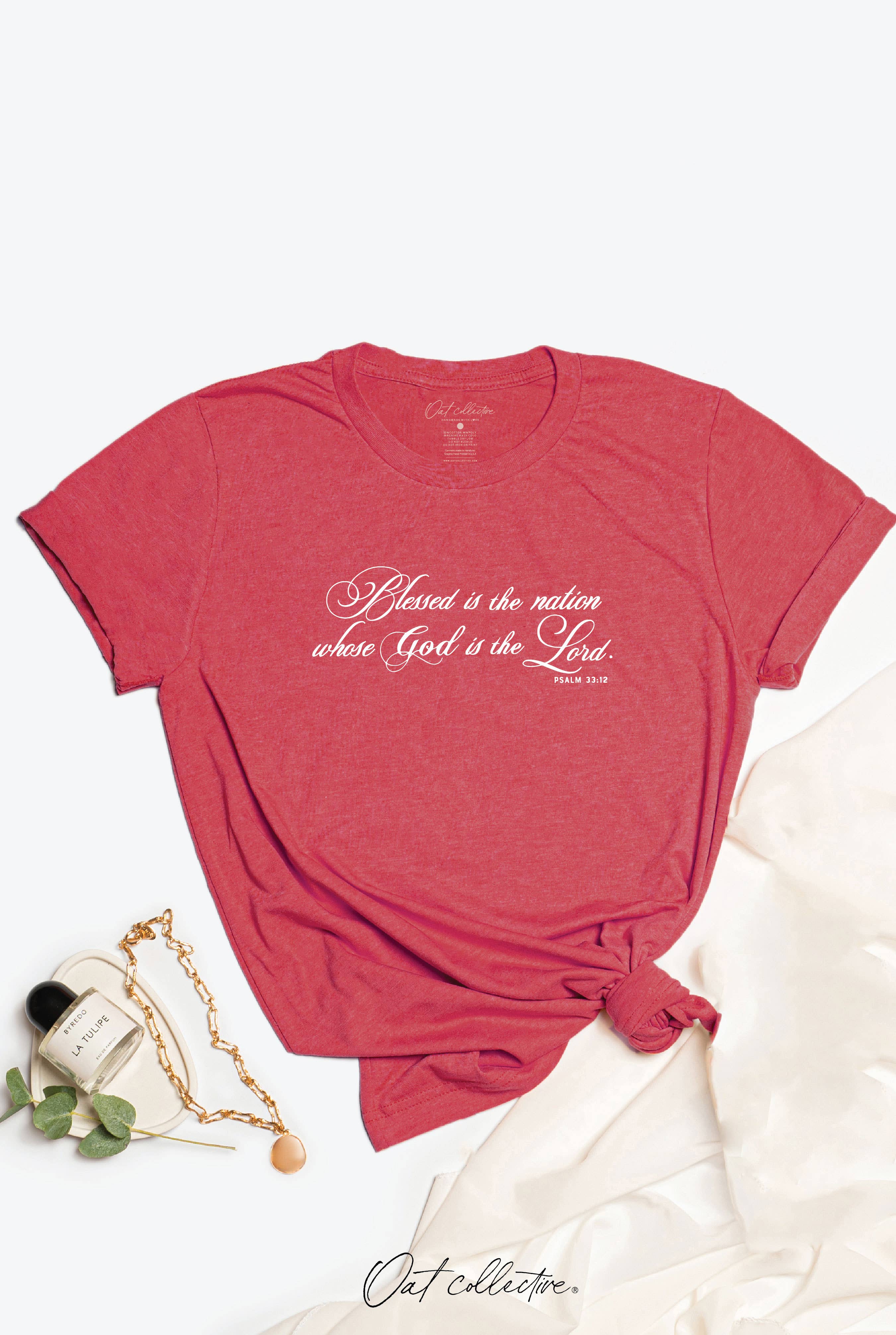 Blessed Is the Nation Graphic T-Shirt