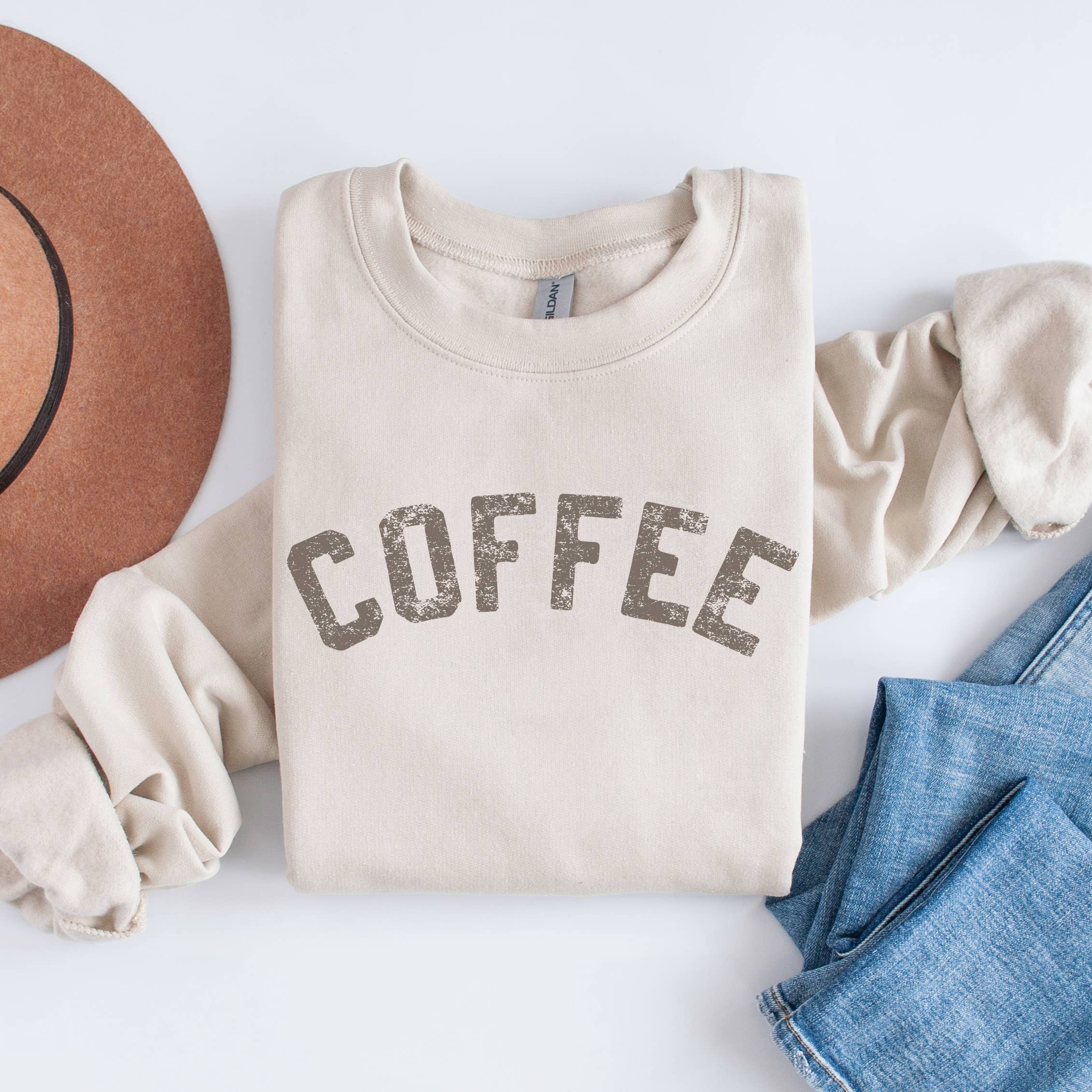 Coffee Crewneck Sweatshirt, Coffee Lover, Coffee Sweatshirt
