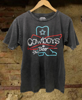 Cowboys & Beer Neon Boot Acid Washed 90's Unisex T Shirt