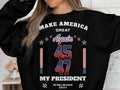 Trump 2024 Pro-Trump Sweatshirt - Patriotic Taking America