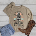 Western Cowgirl Wild and Free Sweatshirt