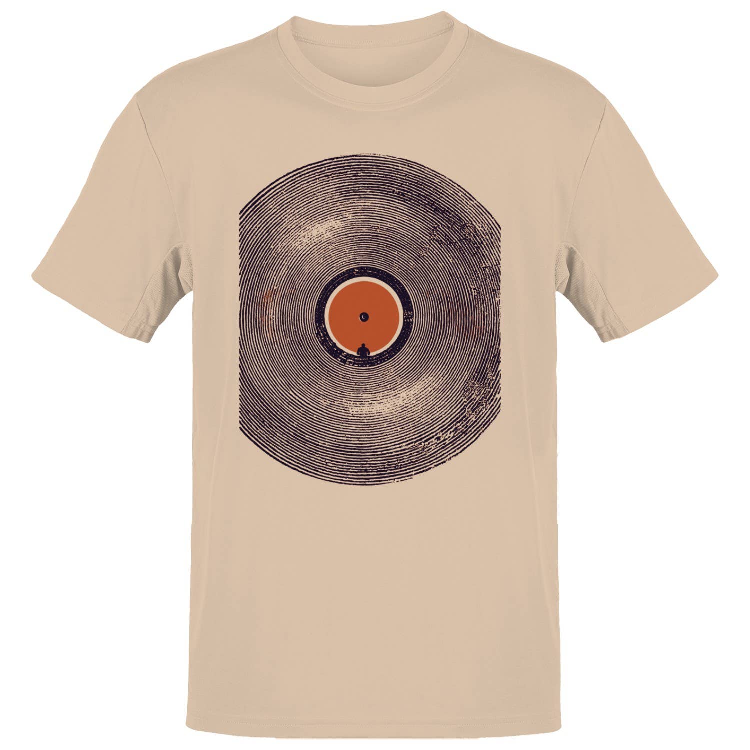 Vinyl Record Silhouette Men's T-Shirt