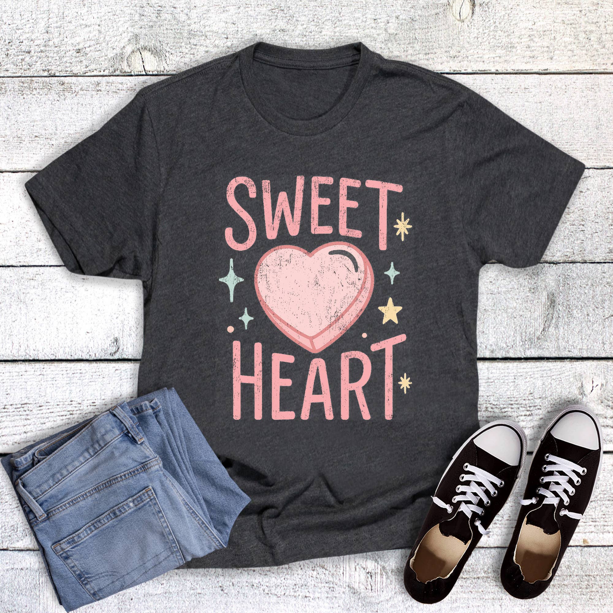 Valentine's Day Sweet Heart Graphic Tee