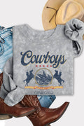 Cowboy Wild West Mineral Graphic Brushed Sweatshirts