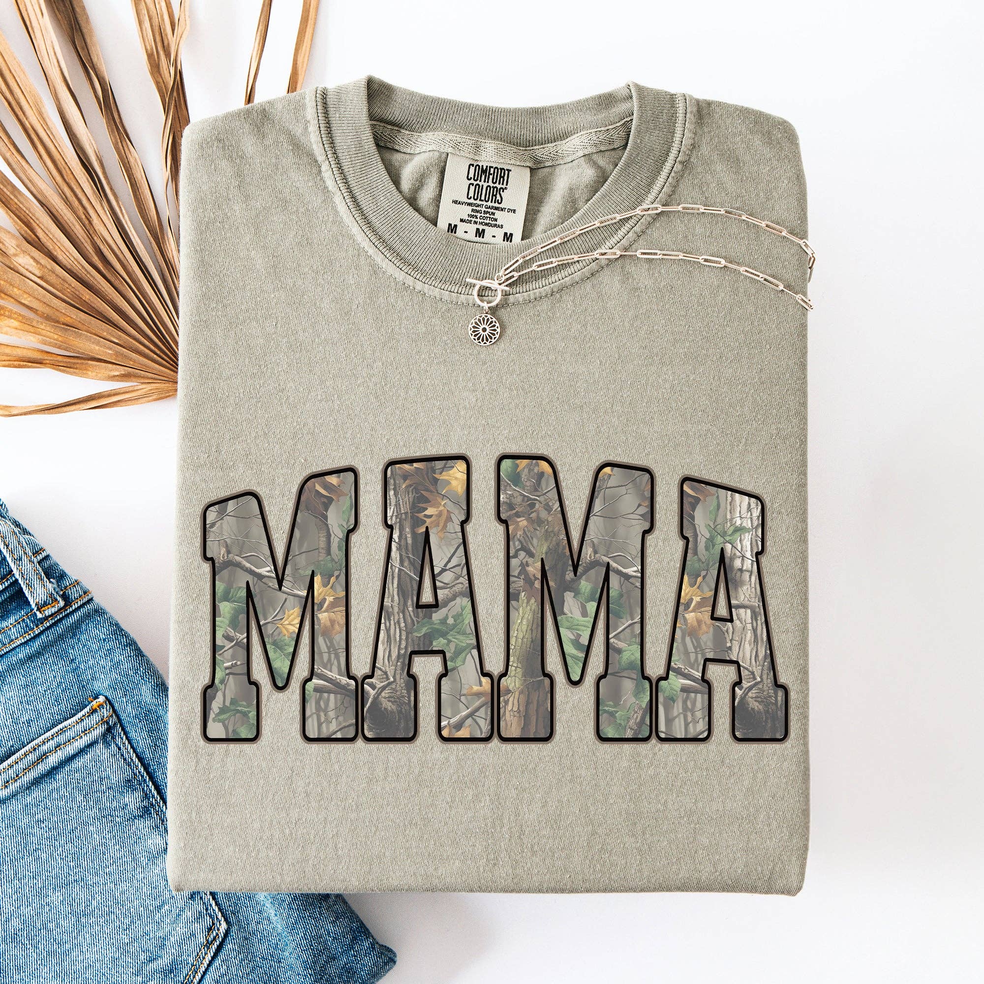 Mama, Camo, Mother's Day, Classic Comfort Colors T-Shirt