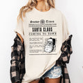 Santa Claus Is Coming To Town, Newspaper Christmas Tshirt