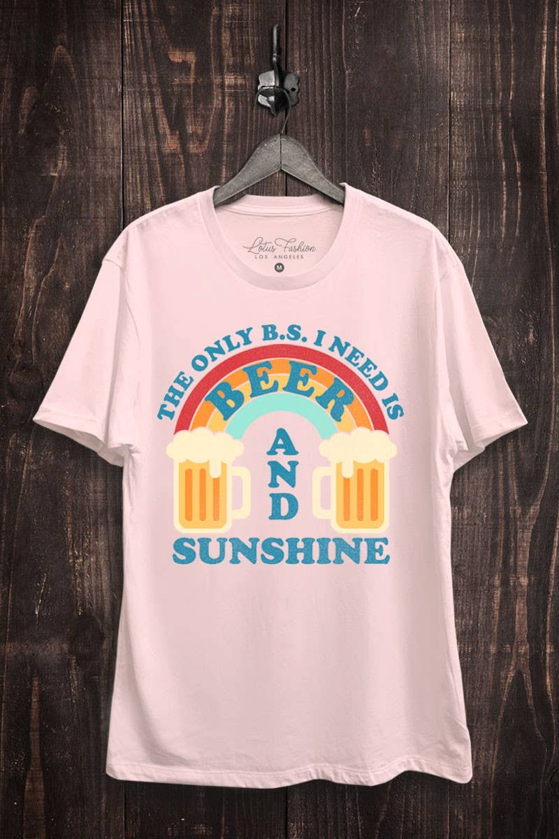 Beer and Sunshine Graphic Top