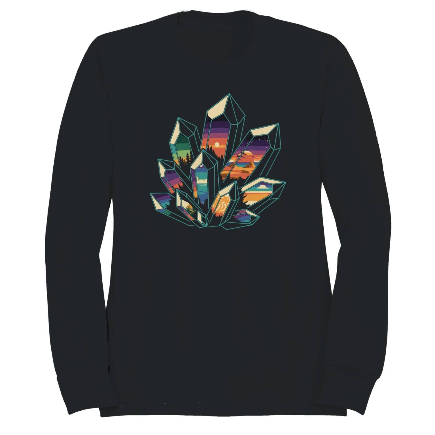 Crystal Landscape Geometric Art Women's Sweatshirt