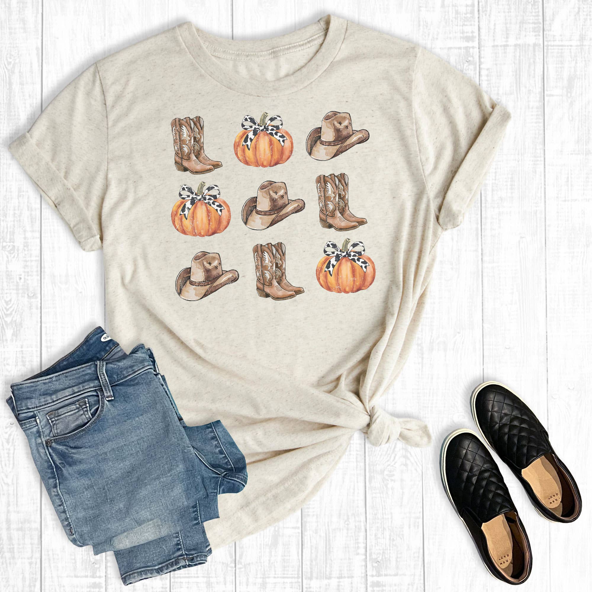 Western Fall Pumpkins Graphic Tee