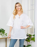 Unisex-Cotton 3/4 Sleeve Top (TH-1892)