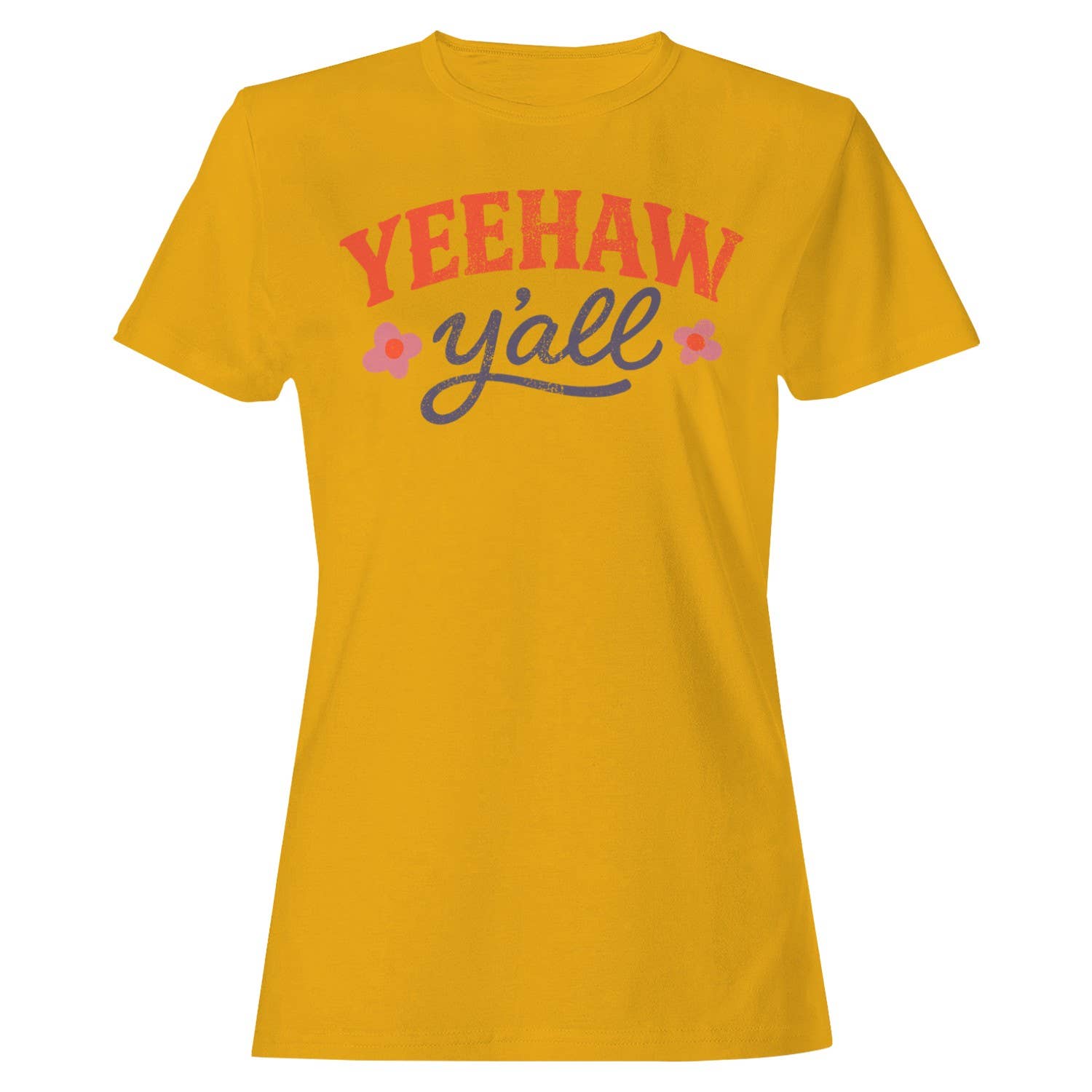 Yeehaw Y'all Western Women's T-Shirt Gold