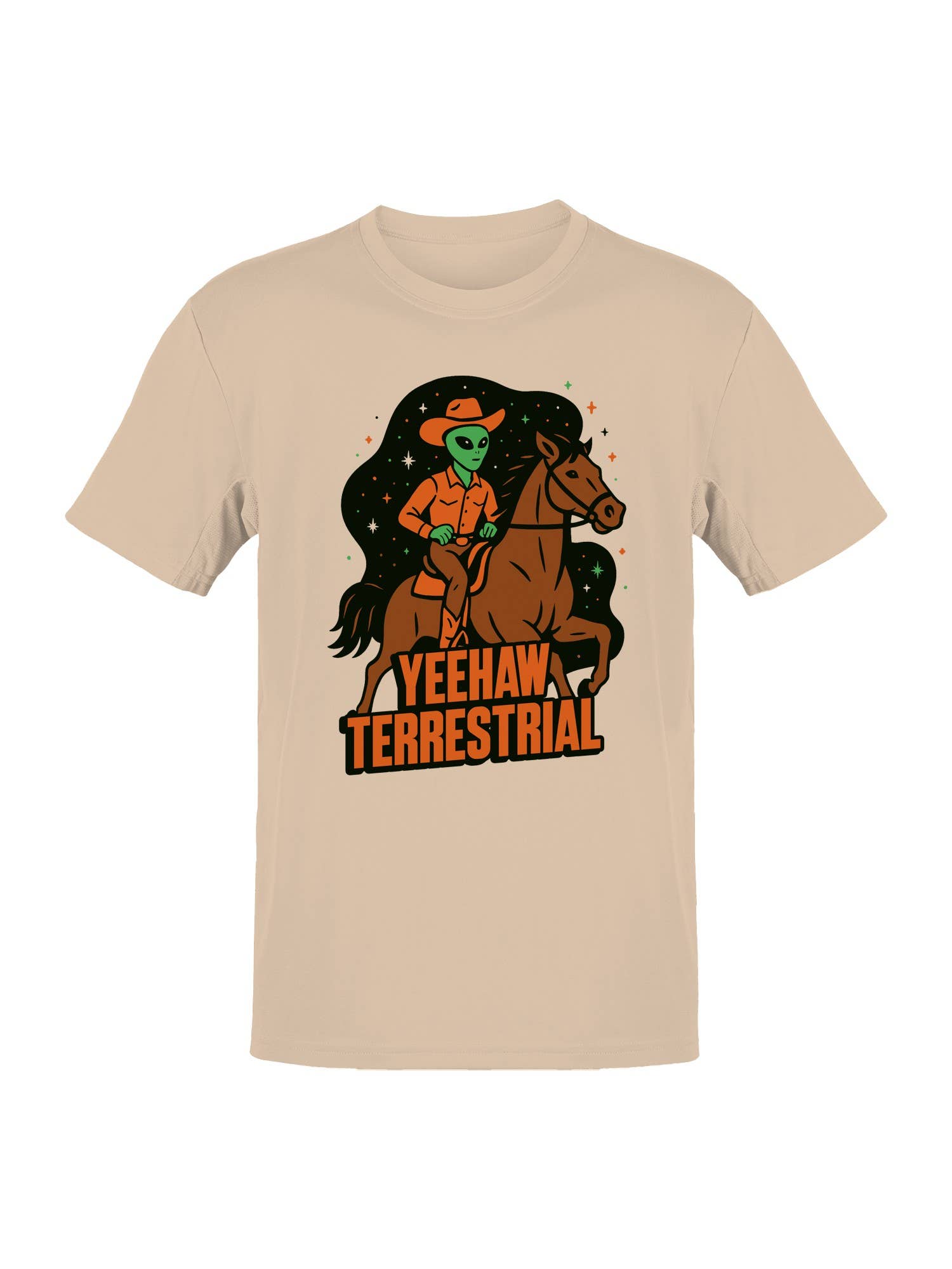 Yeehaw Terrestrial Alien Cowboy Men's T-Shirt