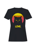 Retro Grumpy Cat Love Sunset Women's T-Shirt