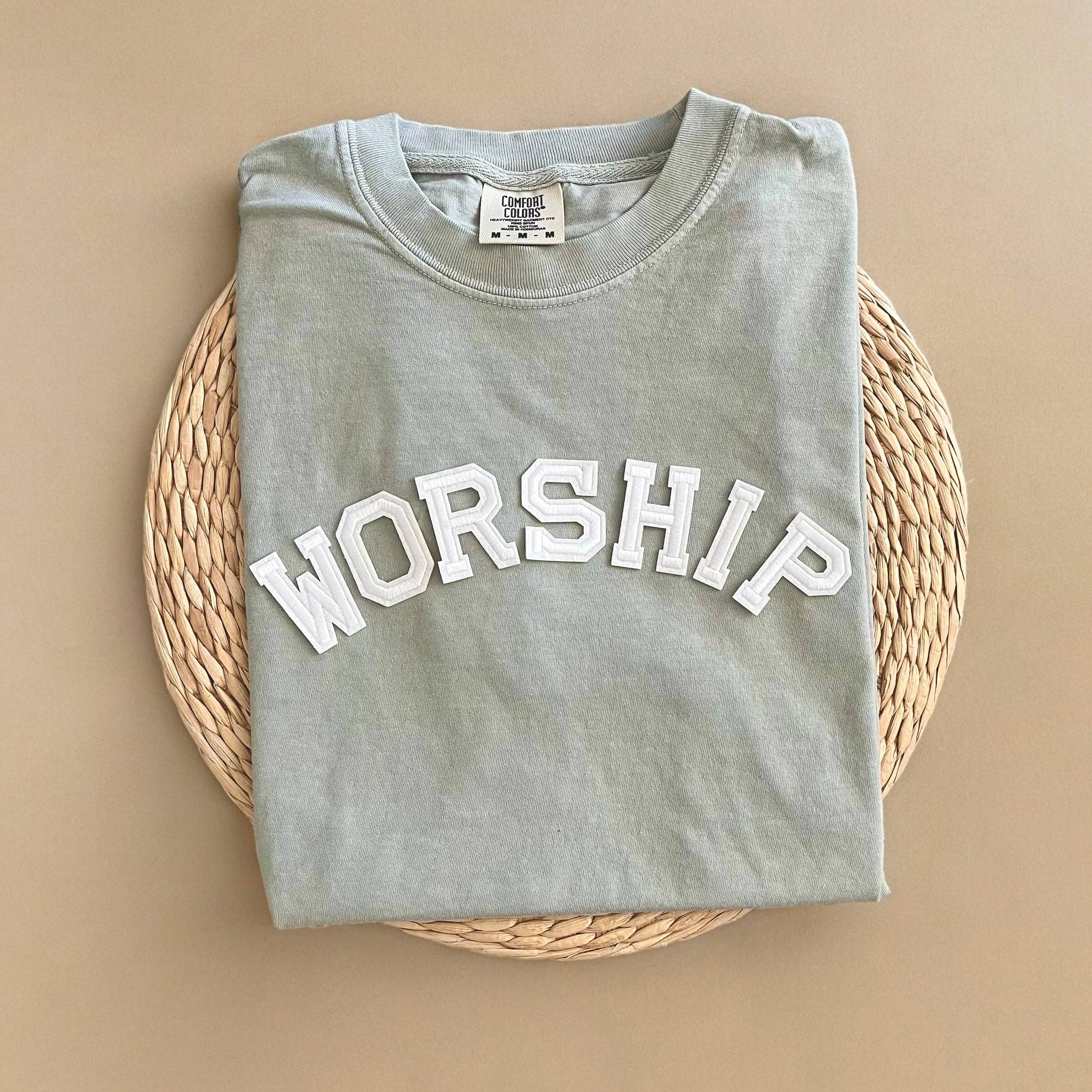 Comfort Colors Worship Shirt, Made To Worship Christian