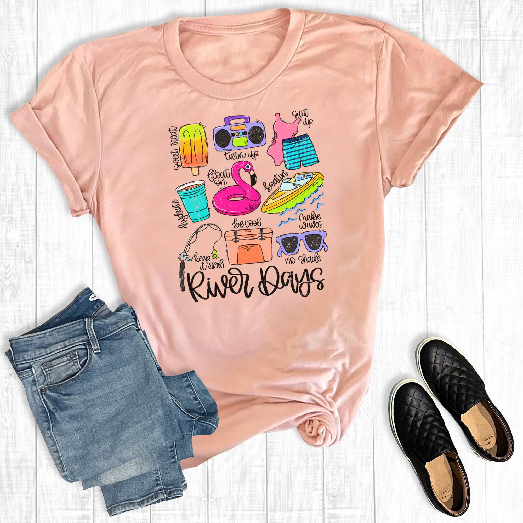 Summer River Days Graphic Tee