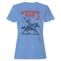 Western Babe Rodeo Women's T-Shirt Carolina Blue
