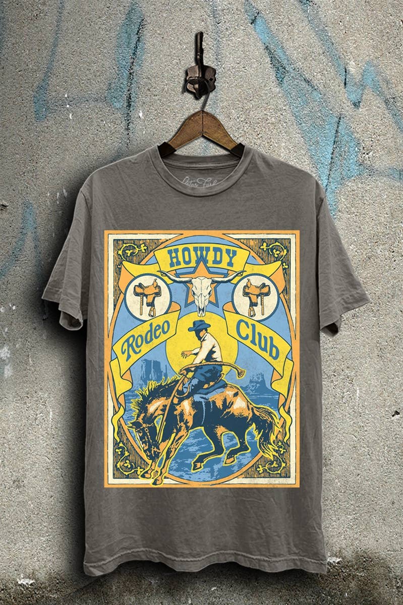 Howdy Rodeo Club Graphic Top