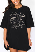 Women Horse Graphic Print Oversize Fitting Top
