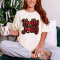 Faux Yarn Holly Jolly Poinsettia Tee